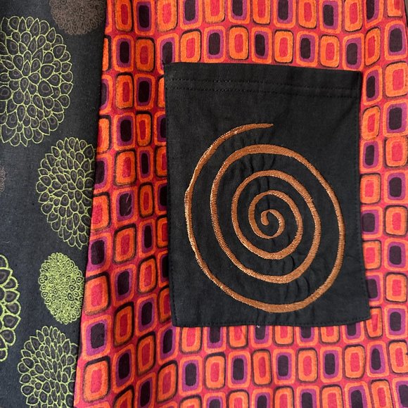 Little Kathmandu Dress Cotton Nepal Colorful Hippie S / M EUC Short Sleeves - Picture 3 of 11